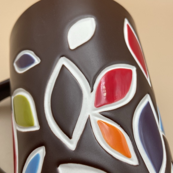 Starbucks 2010 Debossed Bone China Nouvelle Porcelaine D'os  Mug with Leaves - Picture 7 of 8